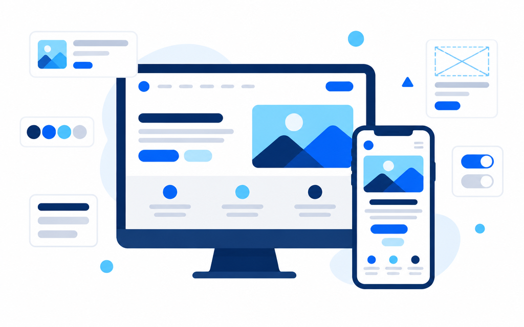 Ilustração do serviço Criação de sites